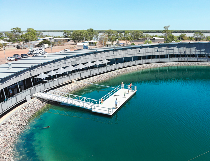 Aerial view of the Barramundi Centre