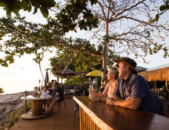 PAtrons enjoying sunset in Karumba